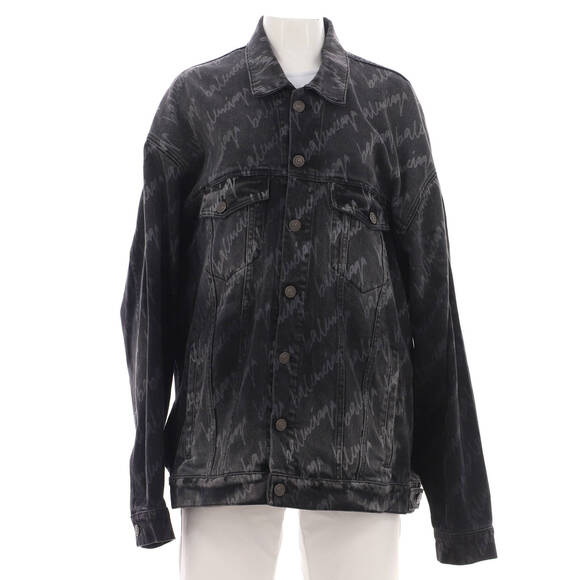 Balenciaga Scribble Logo Jacket Printed Denim